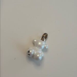 Tous White Bear Pendant Necklace